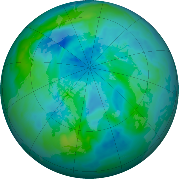 Arctic ozone map for 17 September 2011